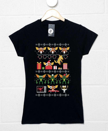 No Cookies After Midnight DinoMike Fitted Womens T-Shirt 8Ball